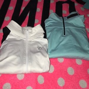 BUNDLE!! VS PINK half zip pullovers